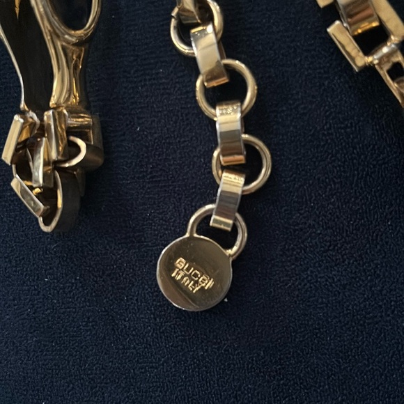 GUCCI Gold and Black Women's Belt - Picture 8 of 12